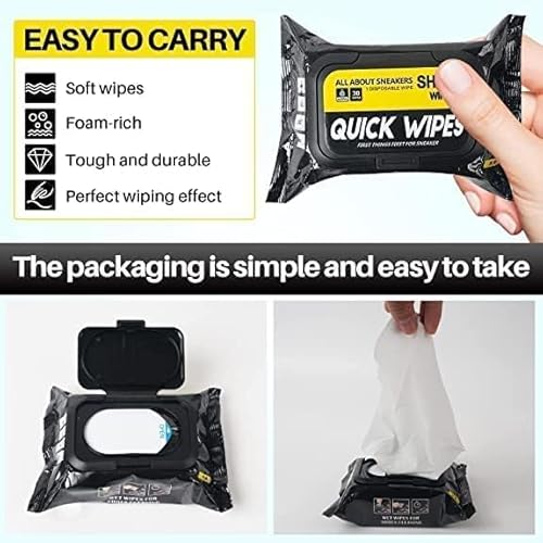 Shoe Cleaning Wipes - Pack of 2 (80+80 Wipes)