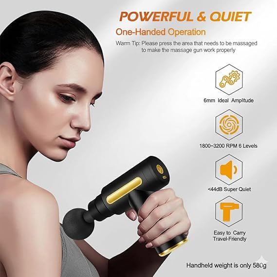 Deep Tissue Massage Gun with LCD Display