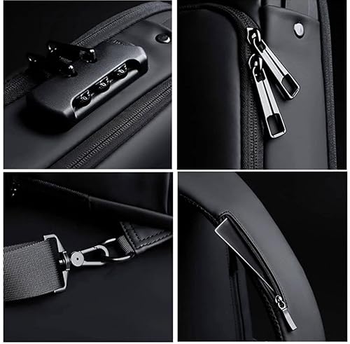 Anti Theft Sling Bag for Men & Women Black