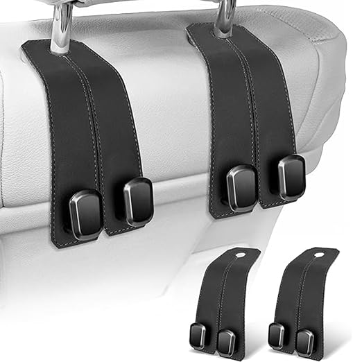 Car Headrest hook 2 in 1 (Four Hooks)