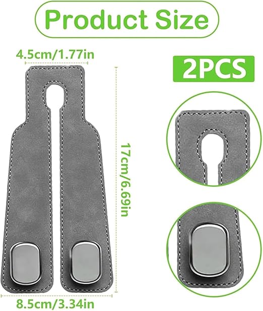 Car Headrest hook 2 in 1 (Four Hooks)