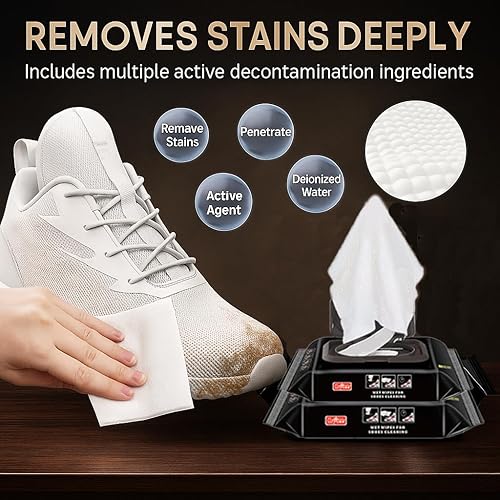 Shoe Cleaning Wipes - Pack of 2 (80+80 Wipes)