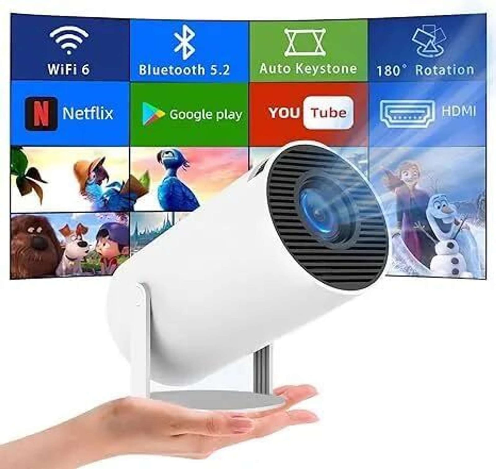 ANDROID 5G WIFI HOME PROJECTOR 4k